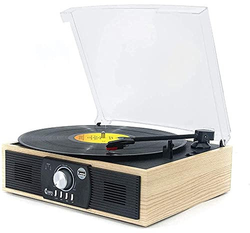 AVIMYA Retro Record, Player Music Centre with Remote Control, CD Player, DAB & FM,AM Radio, Vinyl Player, Cassette Player, MP3 USB Slot, Cassette Deck, Digitizing Function, recorder ShaoSu