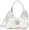 Steve Madden Damen Bzada Half Moon Bag Umhängetasche, White Denim