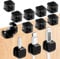 GEEHUA 12 Stück Magnetische Kabel Organizer Halter, Verstellbare Kabelhalter Kabelclips Kabel Schreibtisch Kabelklemmen Management, Selbstklebende Halterung für Zuhause, Büro, Nachttisch(Schwarz)