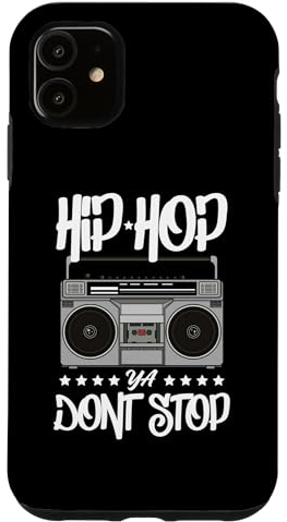 Hülle für iPhone 11 Hip Hop Ya 80s 90s Boombox Breakdance Graffiti Retro Fan