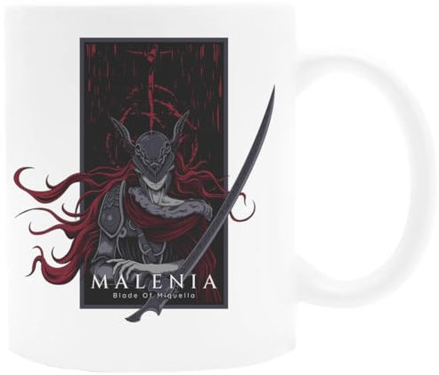 Udaytee Malenia Blade Of Miquella Weiße Keramiktasse Für Getränke Und Getränke