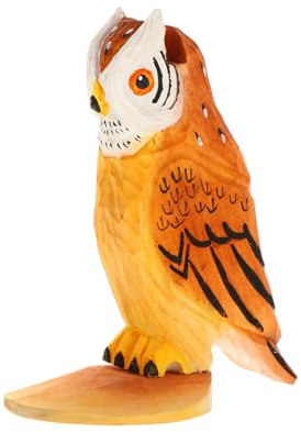 SAKURRDD 1 Stück Tier-Brillengestell, Eule, Brillenhalter, Wildtier-Brillenhalter, Brillenständer, Vogel-Optikglasständer, süßer Brillenhalter, Rahmenhalter, Holzmodell, alte Blume/1048