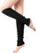 Suphigher Leg Warmers for Women - Fashion Cable Knit Warm Black Leg Warmers 80s Accessories for Party Sports Yoga