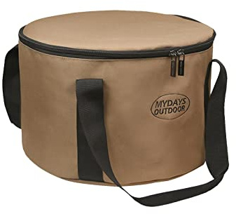 Outdoor-Camping-Zylinder-Topftasche – Tragbare Aufbewahrungstasche Für Kochutensilien, Camping-Topf-Organizer-Tasche Mit Reißverschluss | Multifunktionale Runde Tasche Für Picknick Und Klettern, Reise