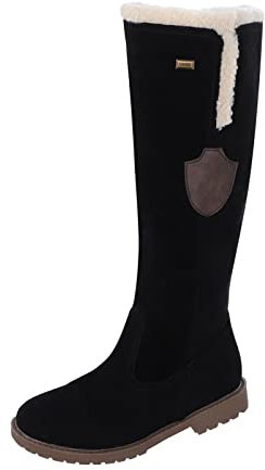 Kobilee Tagesangebote Heute - Lammfell Boots Damen Winter Snowboots Wasserdichte Winterschuhe Women Winterstiefel Wasserdicht Schneeschuhe Snow Thermostiefel Gefüttert Stiefel Dicke Waden Winterboots