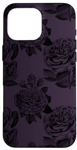 iPhone 16 Pro Max Case gothic dark purple roses occult goth phone Case