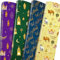 INCOK Eid Ramadan Geschenkpapier – 12 Blatt Mubarak Kareem Geschenkpapier mit Mondstern Laternenmustern, Eid Al-fitr gefaltetes flaches Bastelpapier für islamische Feiertagsgeschenkverpackung, 50 x 70