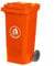 DUAS Outdoor Wheelie Bin Trash Can Large 100L & 120L EN840 Certified Rubbish Waste Dustbin with Lid, Rubber Wheels, and Steel Axle – Durable for Home Workplace and Commercial Use (Red, 120L)