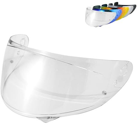 Visiera Casco Moto per C10,Visiera del casco Lente Antigraffio Flip up Lente del Parabrezza,Protezione per Il Vento del Motociclo,Casco Parabrezza Moto Visiera a Lente Integrale (Trasparente)