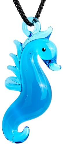 SIKORA Glas Miniatur Halskette mit Tiermotiven Mini Hals Schmuck Figur Kette - GM-AH