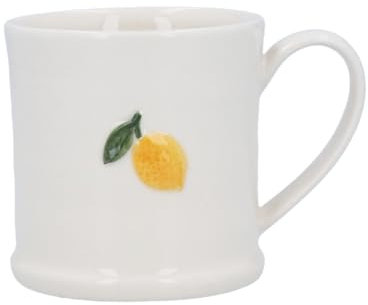 Gisela Graham Embossed Yellow Lemon Design Mini Mug