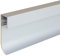 PROVISTON Battiscopa in metallo leggero 15,8 x 60 x 2500 mm LED battiscopa in alluminio non forato colore bianco RAL 9016 illuminazione indiretta