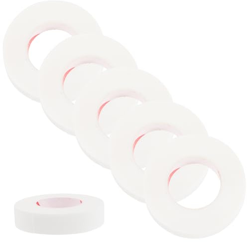 PRETYZOOM 6 Rollen Wimpernklebeband Aus Vliesstoff Weich Klebend Zuschneidbar Atmungsaktiv Für Wimpernverlängerung Make up Salon Profigebrauch