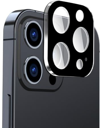 Techsuit Kameraschutz für iPhone 15 Pro, iPhone 15 Pro Max mit 9H Härte, Kristallklar, Kratzfest, Anti Fingerabdruck, Einfache Installation, Full Camera