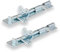 XFORT® 2 Pack Brenton Strong Sliding Lockable Padbolt 150mm (6) Ideal for use with Shed Doors, Gates and Outhouse Doors (150mm, Zinc)