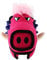 GiGwi Duraspikes Extra Durable Dog Toy for Tough Chewers - Wild Boar Pink