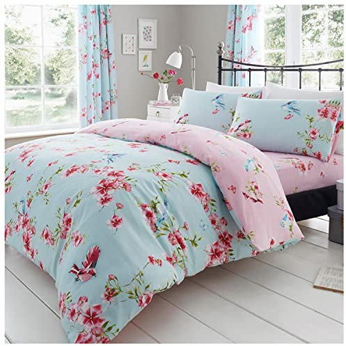 Gaveno Cavailia Luxuriöses Bettwäsche-Set mit Bettbezug und Kissenbezug, Polyester-Baumwolle, Blau, Doppelbett (200 x 200cm)