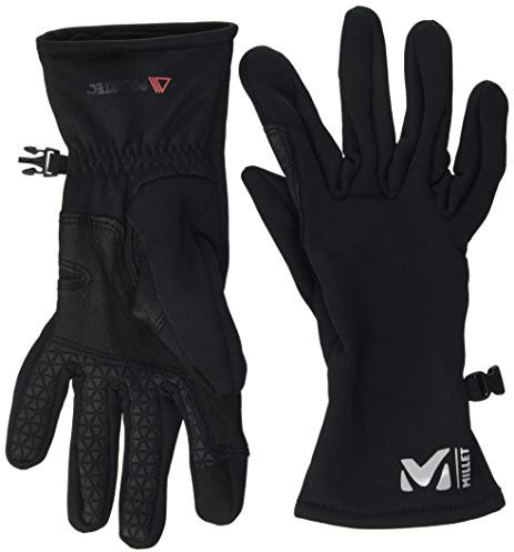 Millet - Warm Stretch Glove - Sous-Gants Polaires - Compatible Tactile - Randonnée, Alpinisme, Trekking - Noir