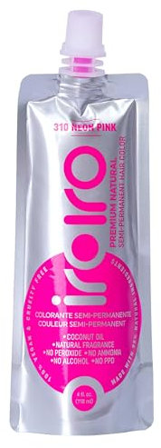 Iroiro 310 Neon Pink Premium Natural Semi Permanent Hair Color