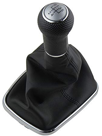 Malcayang 5-Gang-Schaltknaufmanschette mit staubdichter Abdeckung aus PU-Leder für Volkswagen Mk4 Golf/GTI/R32 1999–2005, Volkswagen Mk4 Jetta/Bora 1999–2004