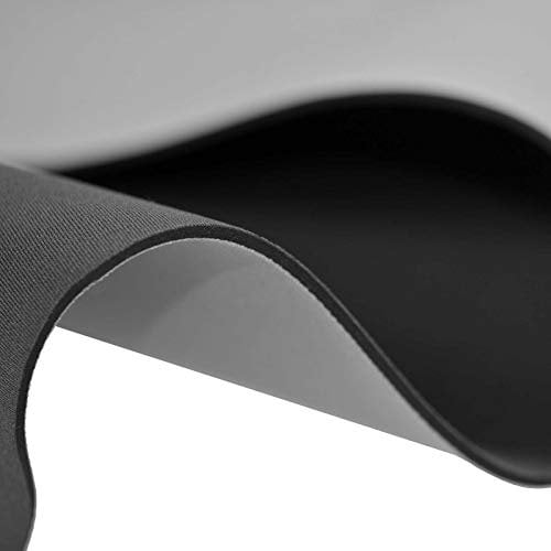 0,5m Neopren Stoff Doubleface 3mm Stretch 130cm breit Meterware in vielen tollen Farben!, Farbe:hellgrau-anthrazit