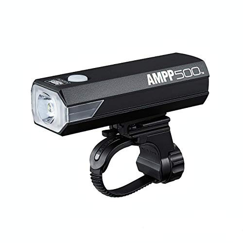 CATEYE, AMPP500 Faro Bici Ricaricabile Ad Alta Potenza LED 500 Lumen con Cavo Micro USB