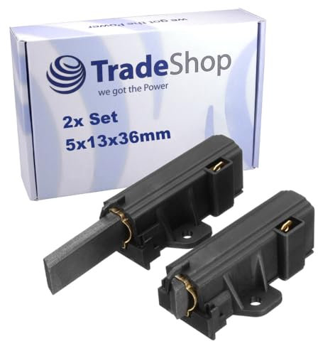 2x Kohlebürsten für Bauknecht WA PLUS 844 A+++ 858308803010 858308803011 WA PRIMELINE 96 TDI 858301003103 WA Schalke 04 858360703010 / Motorkohlen