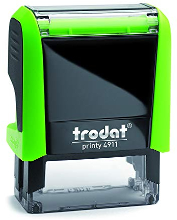 Trodat 4911 Printy Sello Fórmula Comercial con Texto Español PAGADO, entintaje automático, Tamaño de la Placa de Texto 37 x 14 mm, Rojo