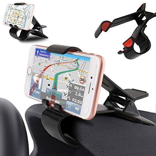 DFV mobile - Car GPS Navigation Dashboard Mobile Phone Holder Clip for Wiko Slide - Black