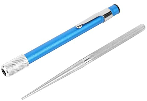 Dual Knife Sharpener,Manual Knife Sharpeners Serrated Knife Sharpening,Knife Sharpening Pen Sharpener Stone Diamond Sharpening Stone Pen Stick Portable Knife Sharpeners Pocket Sharpening Stone