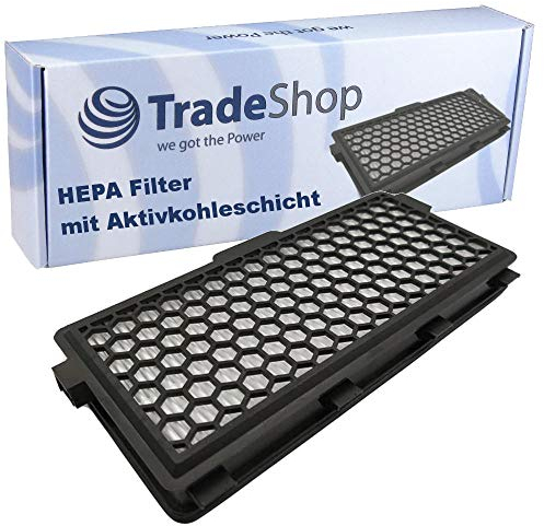 HEPA-Filter/Allergikerfilter/Hygienefilter mit Aktivkohleschicht für Miele Complete C3 Cat & Dog PowerLine Celebration Parquet EcoLine Plus Red
