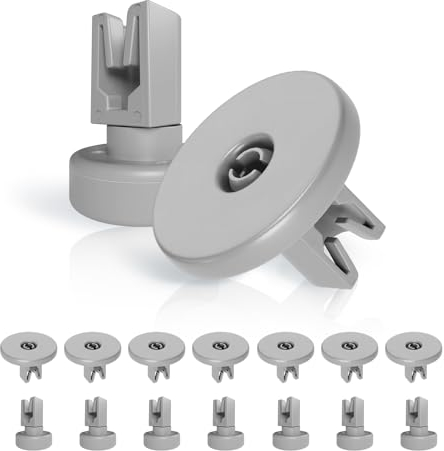 VIOKS Rollen Set 8X für Oberkorb & Unterkorb 8X Universal Korbrollen Set Oberkorbrollen Unterkorbrollen Ersatz für Electrolux 50286965004/5028696700 für Geschirrspüler Spülmaschine Ersatzteile Zubehör