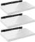 WOLTU Étagères Murales,Tablette Murale de Lot de 3, Étagère Flottante, Étagère à Livres, CD DVD, Panneau de Bois, 50x22,9x3,8cm, Blanc, RG9477ws-3