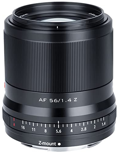 VILTROX 56mm F1.4 Obiettivo per Nikon Z Fotocamera,Messa a fuoco automatica APS-C Ritratto Obiettivo Lente per Nikon Z-Mount Serie Z5 Z50 Z6 Z6II Z7 Z7II Zfc