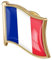 Ayrsjcl 1pc République Française Drapeau Pin Badge Métal Pin Broche France Drapeaux Badges National Novelty Accessory