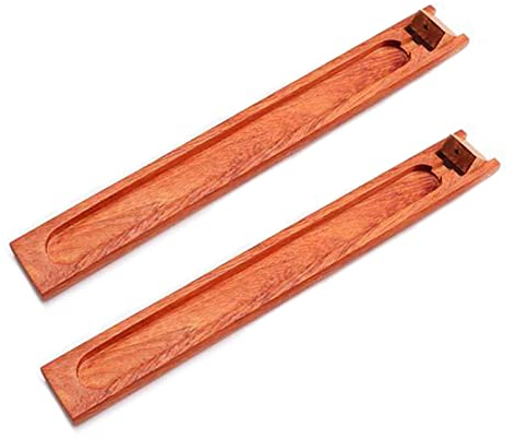 Bymivofun 2 Stück Holz Räucher stäbchen Halter, Bambus Holz Räucherstäbchenhalter, Bambus Räucherstäbchen, Brenner Aschefänger, für Meditation Yoga, Indoor Outdoor (Birnenblütenholz)