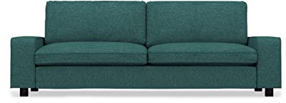 COMFORTLY 3-Sitzer Sofa Schonbezug Ersatz handgefertigt kompatibel mit KIVIK 3-Sitzer Couch (Krone - Ozeanblau)