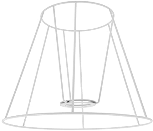 Lurrose Hängelampe Lampenschirm Rahmen Ersatzschirm Gestell Rohling Ring E27 Pendelleuchte Schirm Eisen Ersatz (Unterer Durchmesser 17 cm, Lampenanschlussdurchmesser 4,2 cm)