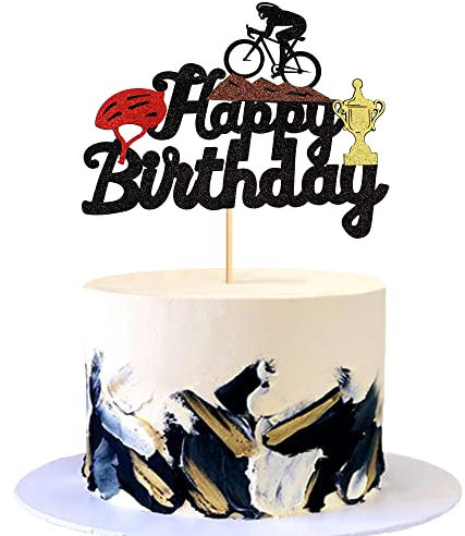 1 Stück Fahrrad Cupcake Topper Fahrrad Kuchen Topper Sport Kuchen Dekoration für Fahrrad Thema Party Dekoration Sport Party Dekoration