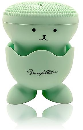 Gracefullstar | Brosse visage nettoyante | silicone adaptée tous types de peaux | brosse de nettoyage exfoliante | éponge faciale douce manuelle | exfoliation en profondeur des pores & points noirs
