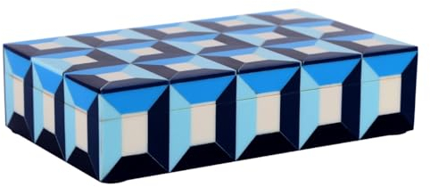 Handicrafts Home Handmade Patisserie Collection Decorative Jewelry Box Organizer – Keepsakes, Trinkets, and Home Decor – Antique Coffee Table Storage, Memory Box, Farmhouse Style Decor Modern, 8x5x2