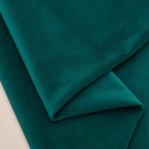 TinaKim Ersatzstoff für Sitzpolster, Samtmaterial, für Sofas, Stuhlbezüge, DIY (Dunkelgrün, 6 Yards)
