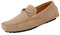 SMajong Mocassins Homme Daim Penny Loafers Confort Chaussures de Conduite Souples Plats Flâneurs Chaussures Décontractées Kaki 44 EU (Étiqueter 45)