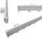 GLOBALCORPORATION Binario per tende a soffitto e parete in alluminio bianco con scorrevoli da interno Bastone Scorritenda per tendaggi moderni scorrimento manuale strappo kit completo (120 CM)