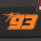 Generisch Startnummer 93 Aufkleber Raceing Start Sticker Auto Zahl MTB Motorrad 10x5cm Farbe: Orange