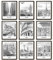 97 Decor Schwarz-Weiß-Stadt-Wandkunstdruck, Stadtbilder, berühmte Architektur, Landschaft, Kunstwerk, Wanddekoration, europäische Gebäude, Poster, New York Skyline, Foto (20,3 x 25,4 cm, ungerahmt)