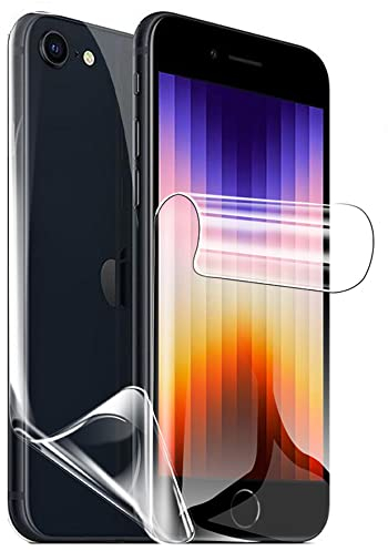 CUFEREDU 1 Set Vorder- und Rückseite Hydrogel Film für iPhone SE (2020) / iPhone 7 / iPhone 8 4.7 flexibler Bildschirmschutz transparentes TPU Folie explosionsgeschützt nicht gehärtetes Glas