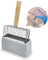 kathson Metall Katzenstreu Schaufel mit Halter, Große Kapazität Katzenkot Pee Scooper mit Caddy, Kitty Litter Schaufel Ständer, Katzenstreu Sieb Entsorgungssystem für Katzen oder Kätzchen (Grau)