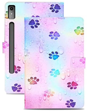 Rostsant Lenovo Tab P12 Custodia Cover 12.7 Pollici 2023 - PU Libro con Stand, Slot per Carte, Protettiva Tablet Orma