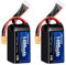 URGENEX 6S Lipo Battery 1400 mAh 22.2 V 100C with XT60 Plug RC Battery Fit for RC FPV Racing Drone Quadcopter Helicopter Airplane Racing Models (2 Pieces)